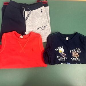 Joules shirt, sweatshirt, and sweatpants size 4/5